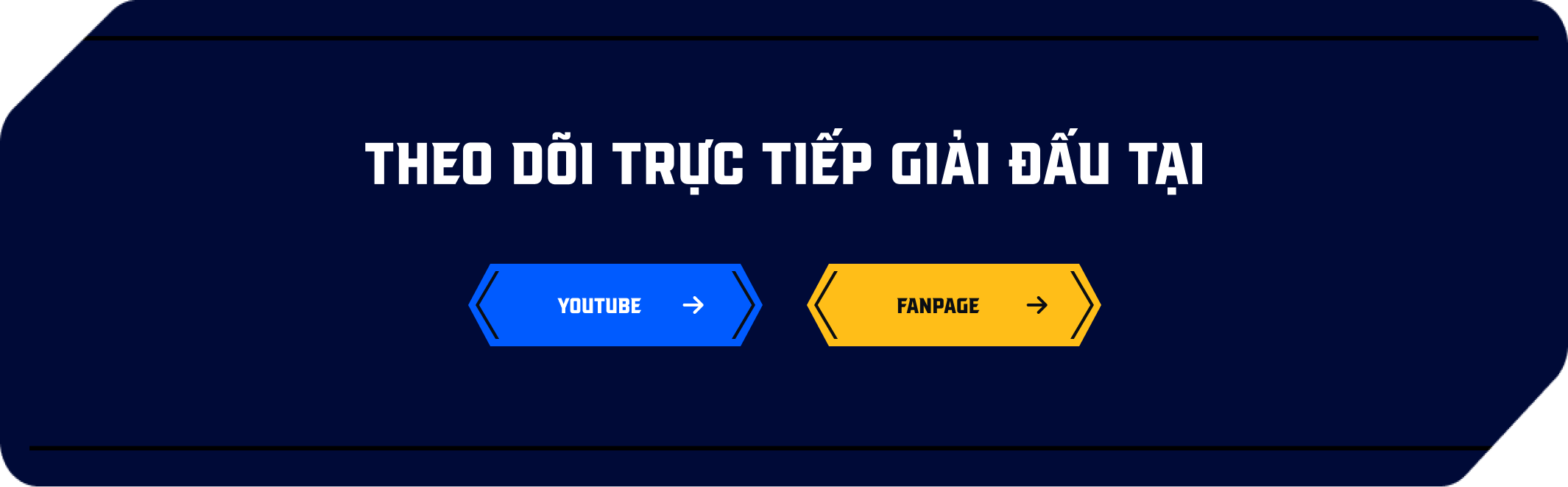 Theo dõi trực tiếp giải đấu tại